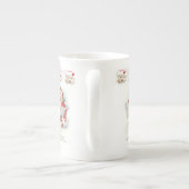 クリスマス・マグカップ、ヴィンテージ、メリークリスマス ボーンチャイナマグカップ (裏面)