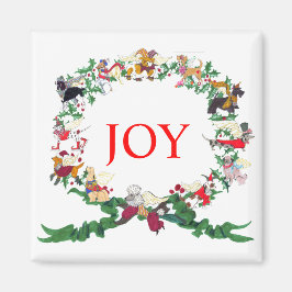 クリスマス・マグネットの十二匹の犬 マグネット