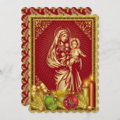 クリスマス·マス·チャーチの招待はカスタマイズ可能 招待状 (正面/裏面)