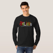 クリスマス マッチング ファミリー パジャマ に Believe Xmas で愛を伝えよう Tシャツ (正面フル)