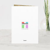 クリスマス・マドンナ・アンド・チ素朴ャイルド・ウッド・クリスチャン シーズンカード (裏面)