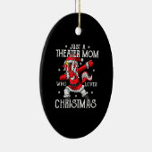 クリスマス·ママが大好きな女性の演技 セラミックオーナメント (右)
