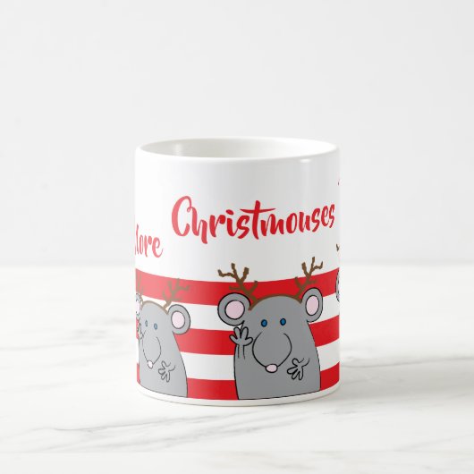 クリスマス・マメリーグ「もっとクリスマスへ来」 コーヒーマグカップ (中央)