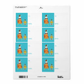 クリスマス・マリア&ニワトリのバンディット ラベル (フルシート)