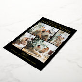 クリスマス マルチ フォト ゴールド 箔シーズンカード (回転した状態)