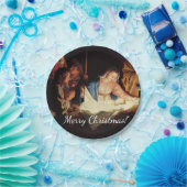 クリスマス・マンジャーのシーン ペーパープレート (パーティー)