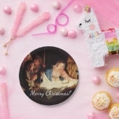 クリスマス・マンジャーのシーン ペーパープレート (パーティー)