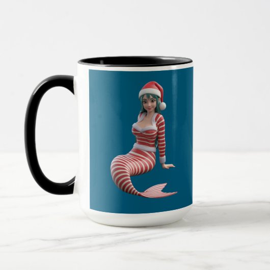 クリスマス マーメイド マグ (左)