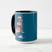 クリスマス マーメイド マグ (正面左)