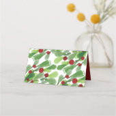 クリスマス・ミスタントーの下結婚で プレイスカード (裏面)