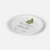 クリスマス・ミスタントーの下結婚で ペーパープレート (アングル)