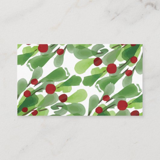 クリスマス・ミスタントーの結婚ウェブサイトカードの下で エンクロージャーカード (裏面)