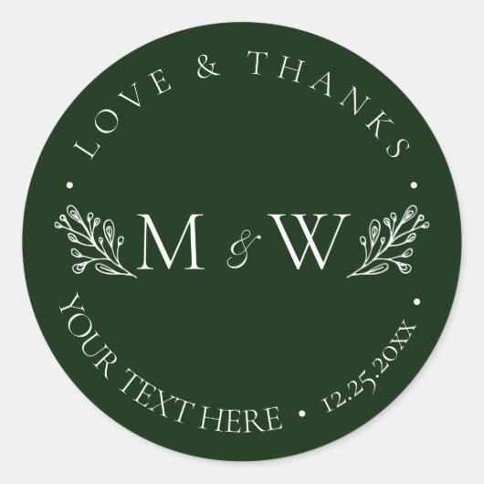 クリスマス・ミスタントー結婚の下で ラウンドシール (正面)