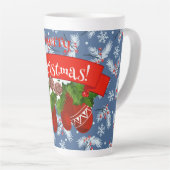 クリスマス・ミッテン カフェラテマグ (右アングル)