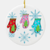 クリスマス・ミッテン セラミックオーナメント (裏面)