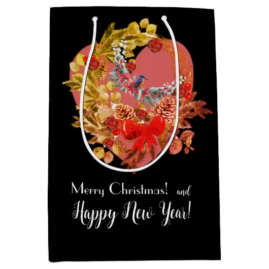 クリスマス! ミディアムペーパーバッグ (正面)