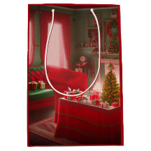 クリスマス ミディアム ギフトバッグ