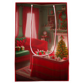 クリスマス ミディアム ギフトバッグ (裏面)