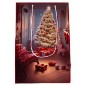 クリスマス ミディアム ギフトバッグ (裏面)