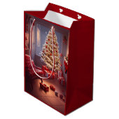 クリスマス ミディアム ギフトバッグ (裏面アングル)