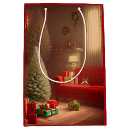 クリスマス ミディアム ギフトバッグ