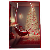 クリスマス ミディアム ギフトバッグ (正面)