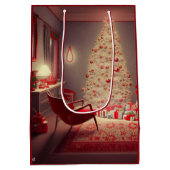 クリスマス ミディアム ギフトバッグ (裏面)