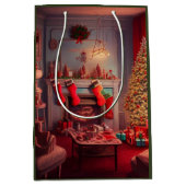 クリスマス ミディアム ギフトバッグ (正面)