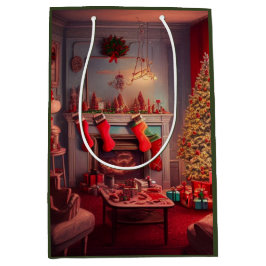 クリスマス ミディアム ギフトバッグ