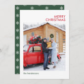 クリスマス ミニマル モダン フォト (正面/裏面)