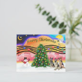 クリスマス·ミュージック2 -ドイツの羊飼い（3人） シーズンポストカード (スタンド正面)