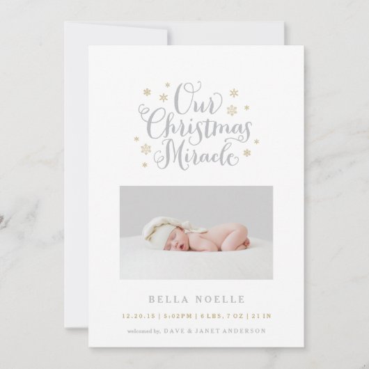 クリスマス・ミラクル シーズンカード (正面)