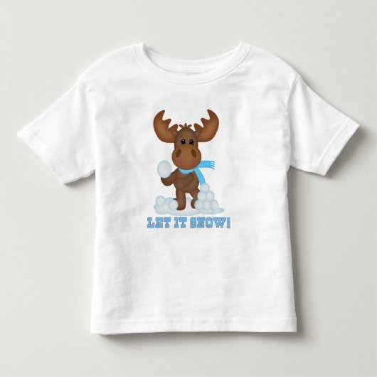 クリスマス・ムースの幼児の男の子のTシャツ トドラーTシャツ (正面)