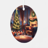 クリスマス メタルオーナメント (正面左)