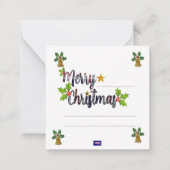 クリスマス メッセージ カード (裏面)