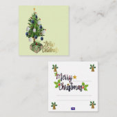 クリスマス メッセージ カード (正面/裏面)