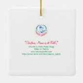 クリスマス・メモリーズ・アット・フィールド セラミックオーナメント (裏面)