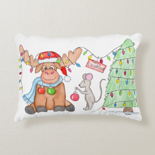 クリスマス - メリークリストムース! アクセントクッション (正面)