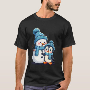 クリスマス メリークリスマス ギフト ペンギン 雪だるま Tシャツ