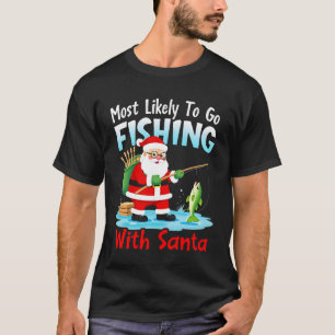 クリスマス メリークリスマス ギフト 釣り サンタ ( Tシャツ