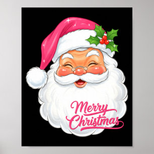 クリスマス メリークリスマス サンタ 面 サンタクロース ポスター