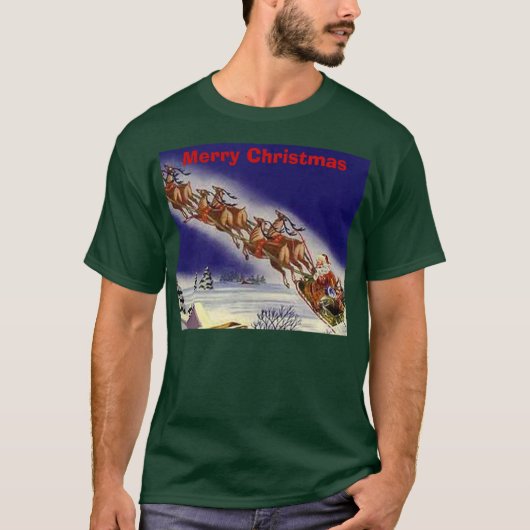 クリスマス、メリークリスマス Tシャツ (正面)