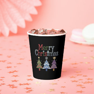 クリスマス メリークロスマス ツリー レトロ 紙コップ