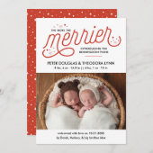 クリスマス・メリーツインズの発表 シーズンカード (正面/裏面)