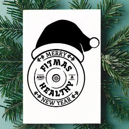 クリスマス メリー フィットマス ヘルシー ニューイヤー カード