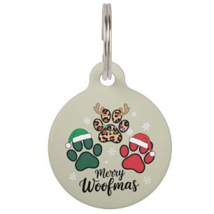 クリスマス メリー ワークマス 犬好き 愛犬家 イヌママ Xmas ペット　ネームタグ