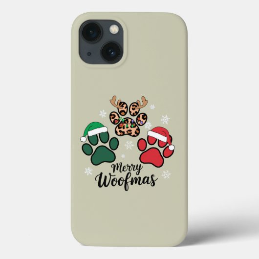 クリスマス メリー ワークマス 犬好き 愛犬家 イヌ 母 プレゼント Case-Mate iPhoneケース (裏面)