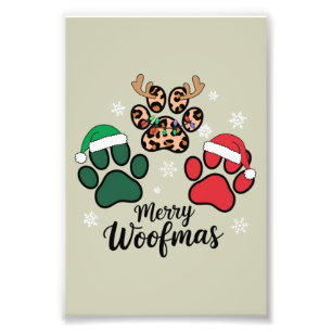 クリスマス メリー ワークマス 犬好き 愛犬家 プレゼント フォトプリント