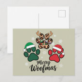 クリスマス メリー ワークマス 犬好き 愛犬家 Xmas (正面/裏面)