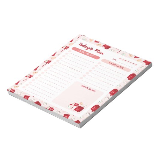 クリスマス メール デイリー To Do リスト プランナー ノートパッド (回転)